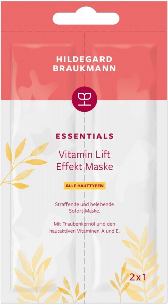 Hildegard Braukmann ESSENTIALS Vitamin Lift Effekt Maske Straffend & Belebend