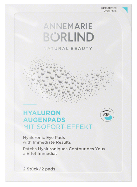 Annemarie Börlind Hyaluron Augenpads mit Sofort-Effekt (6x2Stck) alle Hauttypen