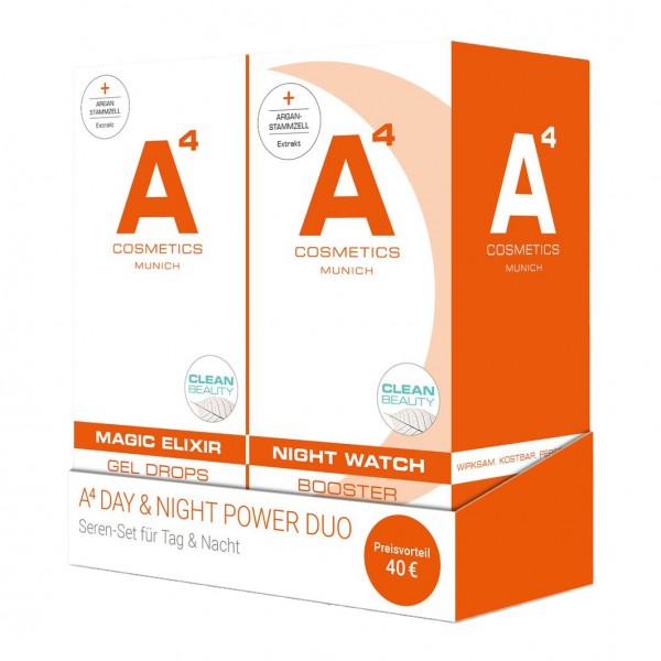 A4 Cosmetics A4 Day & Night Power Duo Set Tag & Nacht Seren