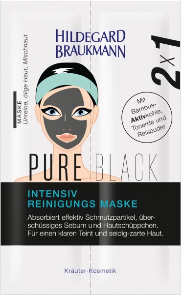 Hildegard Braukmann Pure Black Intensiv Reinigungs Maske (2x7ml) gegen unreine Haut